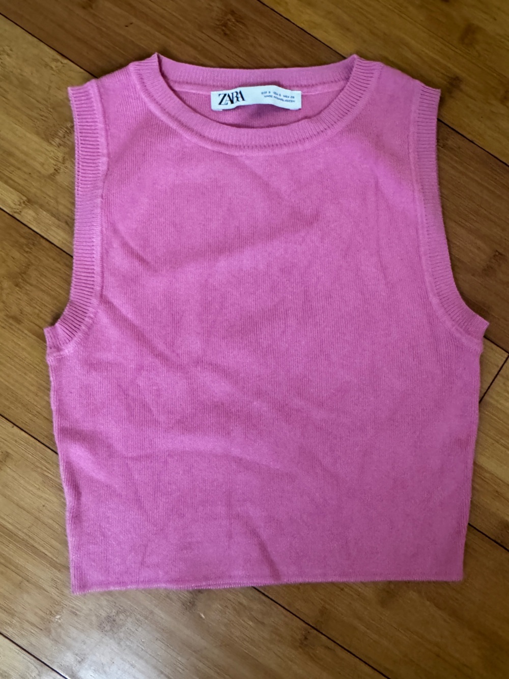 ZARA knit crop top